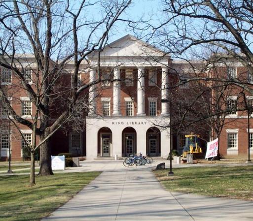 Miami University--Oxford, ubicada en Oxford, OH, ocupa el tercer puesto.