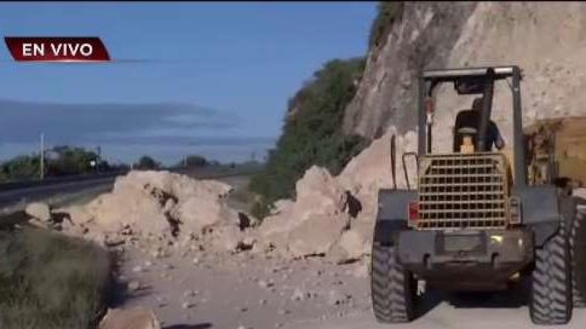 Derrumbe en tramo de la carretera PR-2 en Ponce