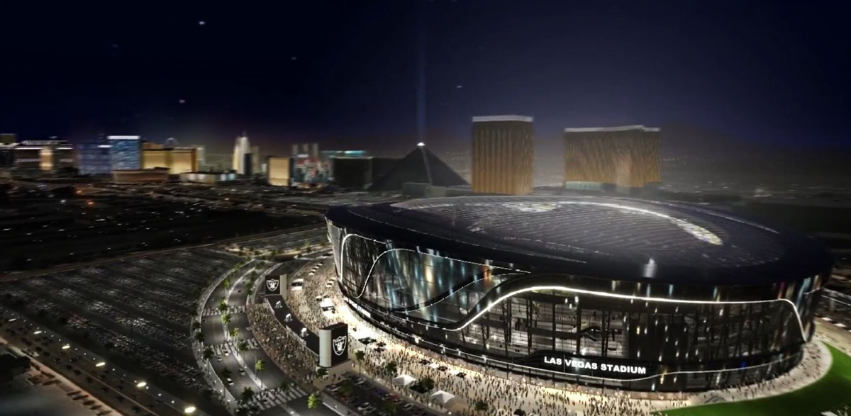 Así se verá el estadio de los Raiders en Las Vegas una vez completado Telemundo Las Vegas Así se verá el estadio de los Raiders en Las Vegas una vez completado Telemundo Las Vegas