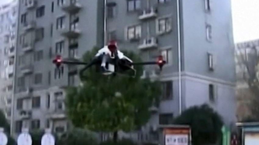 China usa drones para combatir el mortal coronavirus