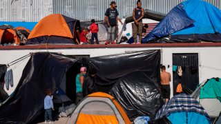 Albergue de migrantes en Tijuana