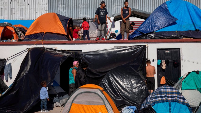 Albergue de migrantes en Tijuana