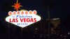 Ofrecen vacunas contra coronavirus en el letrero de Bienvenido a Las Vegas