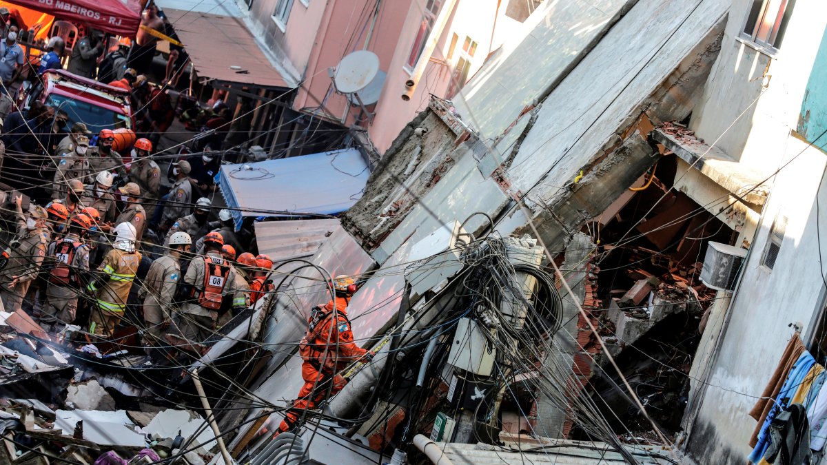 Muertos y heridos tras el derrumbe de un edificio en Río de Janeiro ...