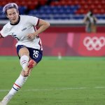 Megan Rapinoe scored the clinching penalty kick as the United States women's national team outlasted the Netherlands for a spot in the Olympic women's soccer semifinals.