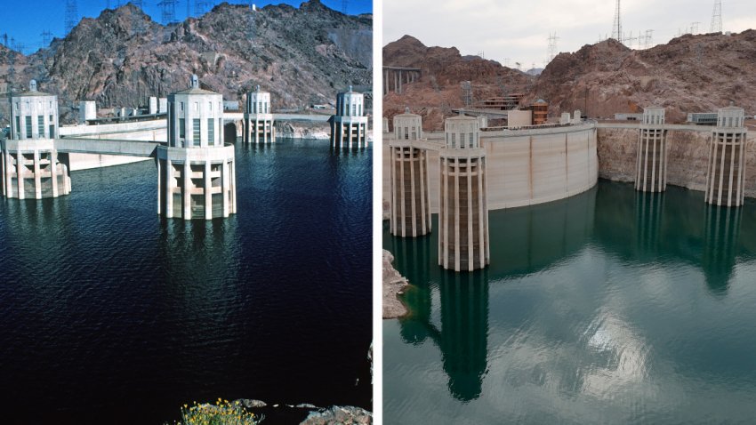 A través de los años: Lake Mead tiene cada vez menos agua