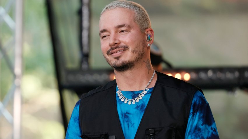 NEW YORK, NEW YORK – AUGUST 27: J Balvin performs on NBC’s “Today” at Rockefeller Plaza on August 27, 2021 in New York City. (Photo by Michael Loccisano/Getty Images)