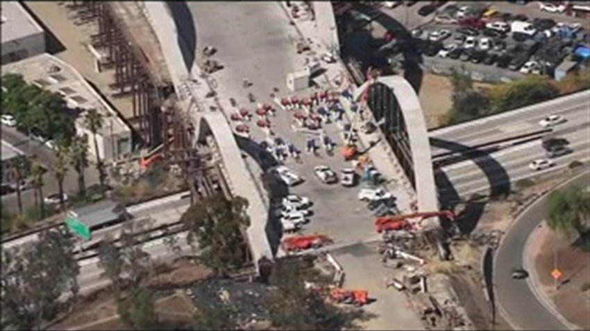 Vista aérea del proyecto de reemplazo del viaducto de Calle Sexta