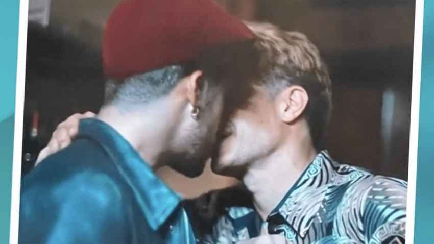 Bad Bunny está en la boca de todos por el nuevo beso apasionado con otro hombre