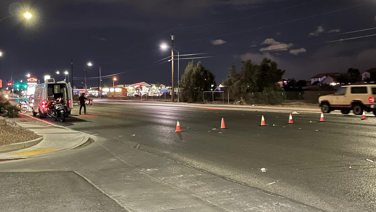 Pedestrian dies after being hit by two cars in North Las Vegas