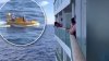 Video: rescatan a pasajera que cayó al mar desde el décimo piso de un crucero