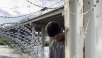 “Ya no puedo más”: migrante queda atrapado en alambre de púas en la frontera con México