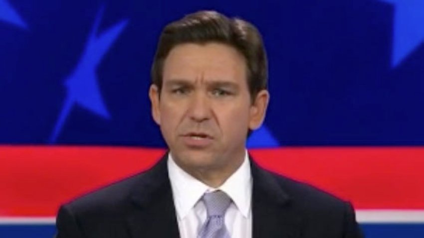 Lo que dijo DeSantis sobre Trump en el debate republicano