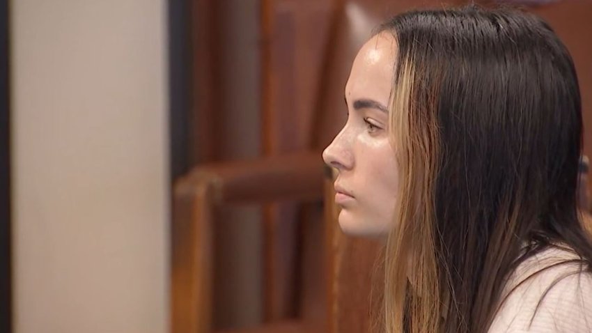 Shelby Hewitt appears in court on Dec. 12, 2023.