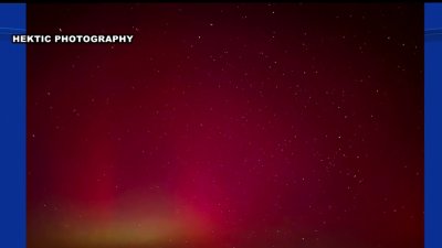 Aurora boreal tornó el cielo de colores brillantes