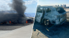 Auto se prende en llamas bajo el intenso calor del parque Death Valley