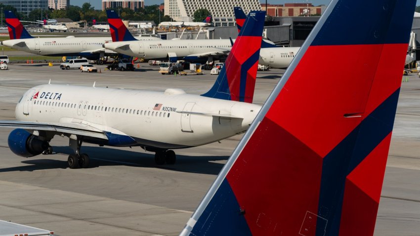 Delta airplanes at Atlanta airport