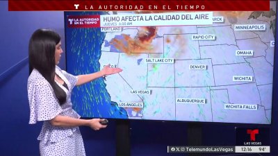 Vientos trasladan a Las Vegas humo de incendios de California