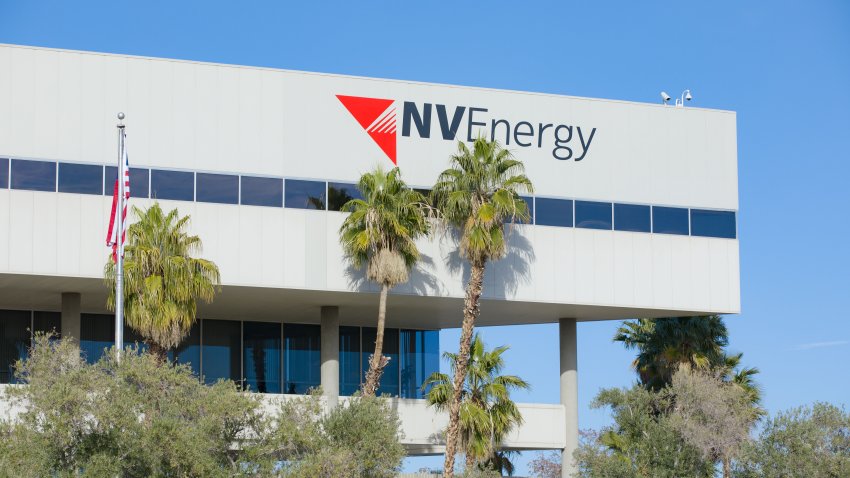 Las Vegas, NV 12-10-2020: NV Energy Headquarters on Sahara Avenue. It is the primary electric utility company in Northern and Southern Nevada. It transmits, generates, and distributes electricity.