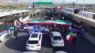 “En riesgo el estado de derecho”: protestan en puente fronterizo por reforma judicial