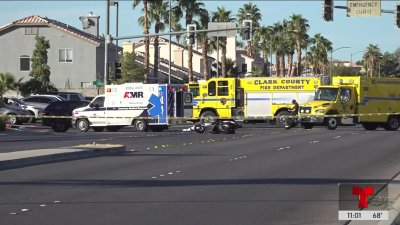 Muere motorizado tras choque cerca de W Flamingo Rd y W Saddle Ave