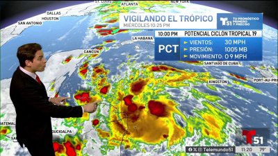 Lo que se espera en próximas horas con el potencial ciclón tropical 19