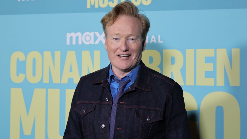 LOS ANGELES, CALIFORNIA – APRIL 16: Conan O’Brien arrives at the Los Angeles Premiere of Max Original Travel Series “Conan O’Brien Must Go” at Avalon Hollywood & Bardot on April 16, 2024 in Los Angeles, California. (Photo by Kevin Winter/Getty Images)