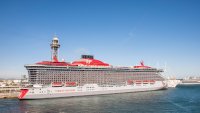 Mediterráneo, ferry GNV de Génova a Tánger, Vista del puerto de Barcelona, crucero Virgin voyages. (Foto de: Giovanni Mereghetti/UCG/Universal Images Group vía Getty Images)