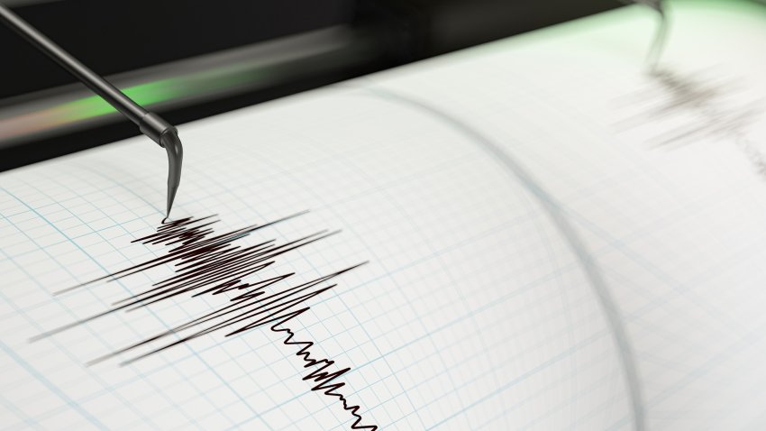 Earthquake Seismograph  Activity. 3D Render