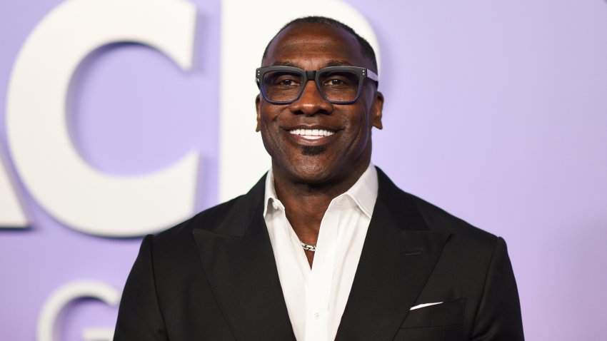 Shannon Sharpe durante la 56.ª edición de los Premios de Imagen de la NAACP, el sábado 22 de febrero de 2025, en Pasadena, California. (Foto de Richard Shotwell/Invision/AP)