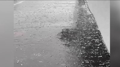 Fuerte lluvia y granizo este martes en Las Vegas