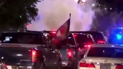 Uno a uno liberaron a detenidos durante protesta en el centro de Las Vegas