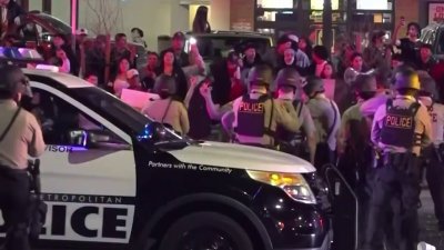 Al menos 94 detenidos durante protesta en el centro de Las Vegas