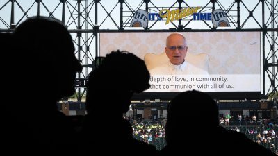 WATCH: Pope Leo XIV delivers special message during celebratory mass at White Sox stadium