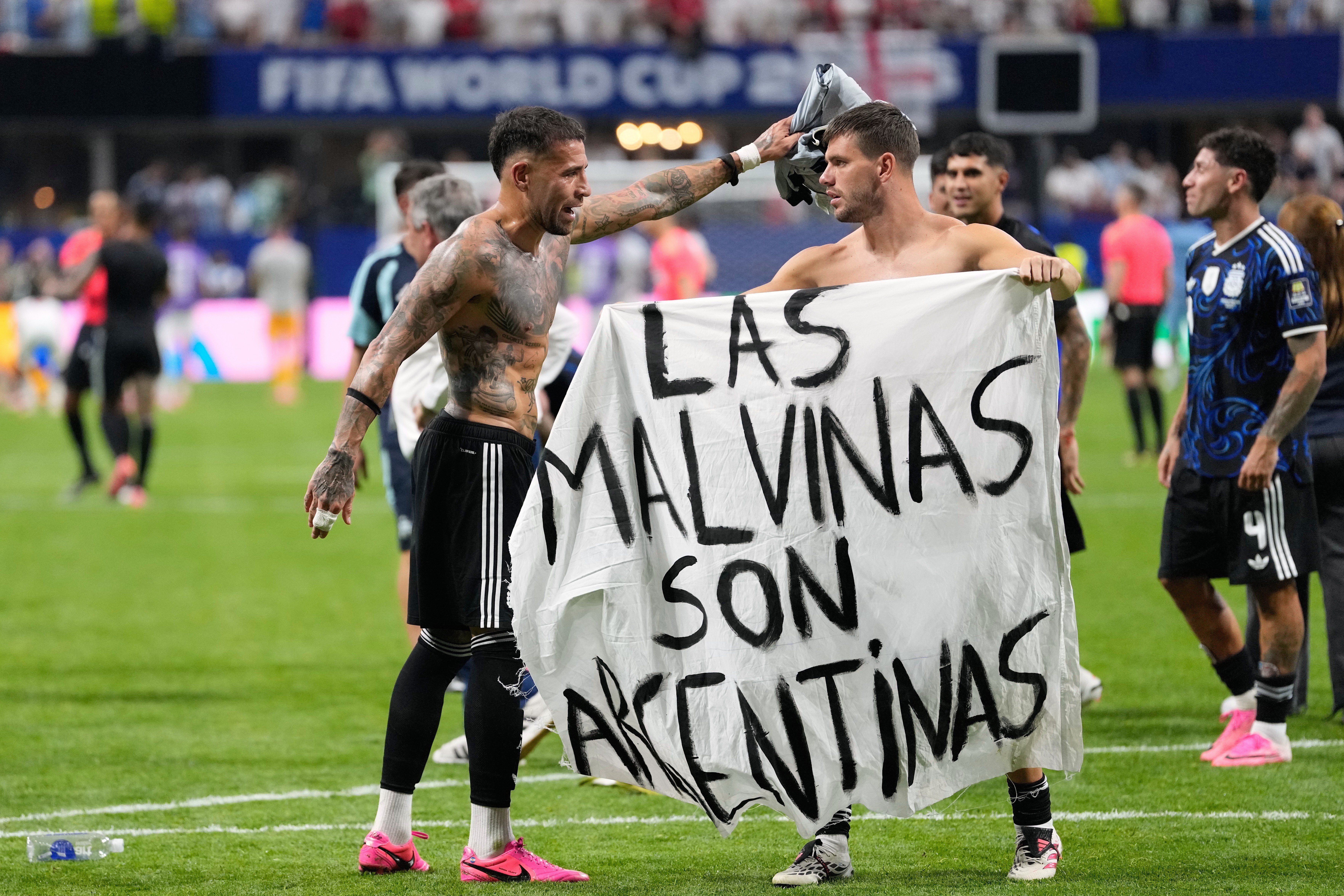¡Argentina a la a la defensa! FIFA pita en el Mundial por las Malvinas