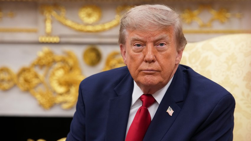 WASHINGTON, DC – JULY 14: U.S. President Donald Trump looks on during a bilateral meeting with the Prime Minister of Iraq Ali al-Zaidi, in the Oval Office of the White House on July 14, 2026 in Washington, DC.  In his first foreign trip since taking office, Zaidi is visiting the White House to hold talks on U.S. investment into the Iraqi economy amid instability in the region.  (Photo by Andrew Harnik/Getty Images)