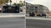 Dos heridos tras colisión y vuelco en Pebble Road y Giles Street