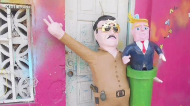 Después de Donald Trump, llegan las piñatas de “El Chapo”