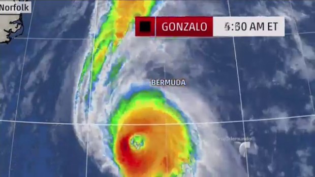 Video: Gonzalo llega a las islas Bermudas