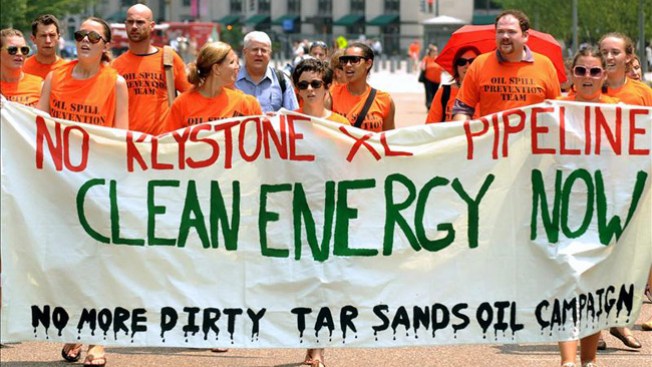Multitud marcha contra el cambio climático